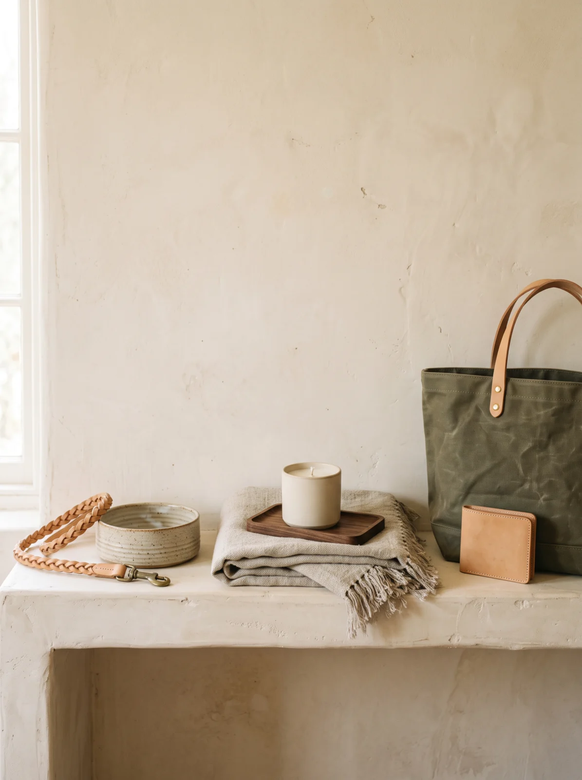 Three Marlowe and Fen brand product groupings on a shelf